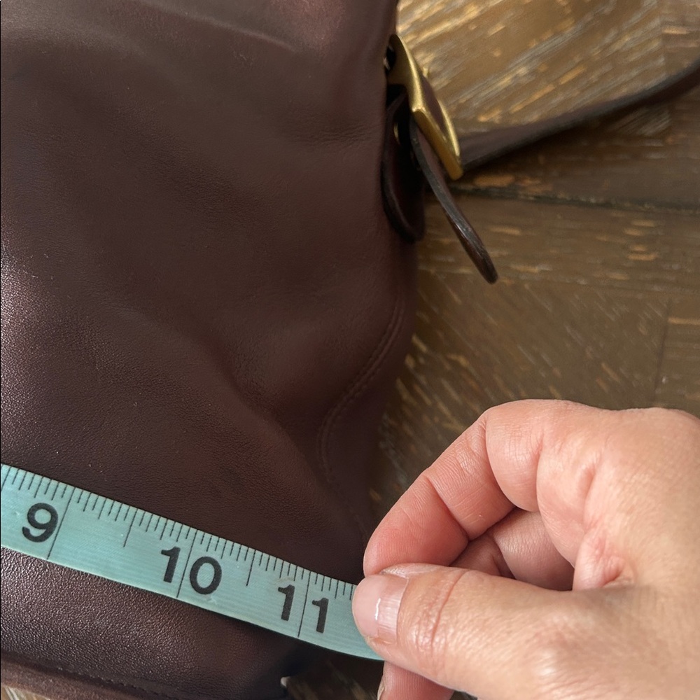 Rare🌹COACH Smooth Brown Leather Shoulder Bag! Bucket bag 6010 VTG Y2K - Picture 4 of 11